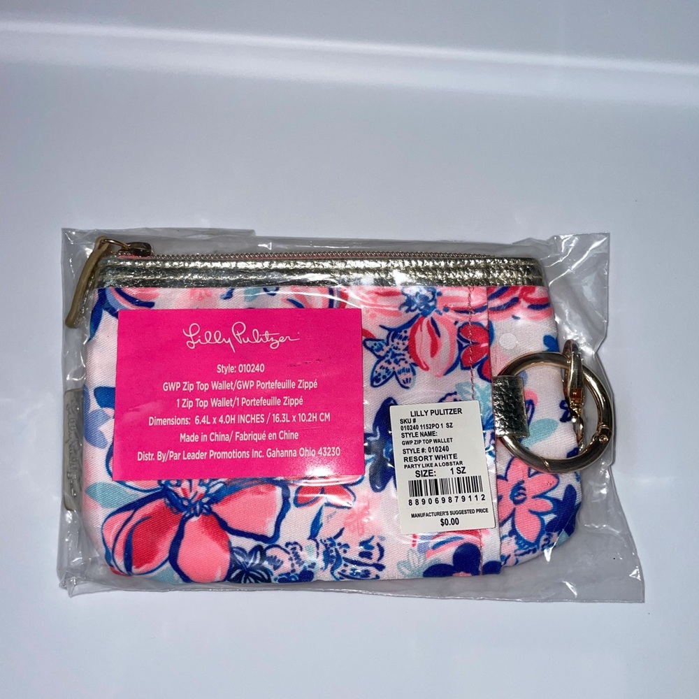 Lilly Pulitzer GWP Wallet Party Like a Lobstar